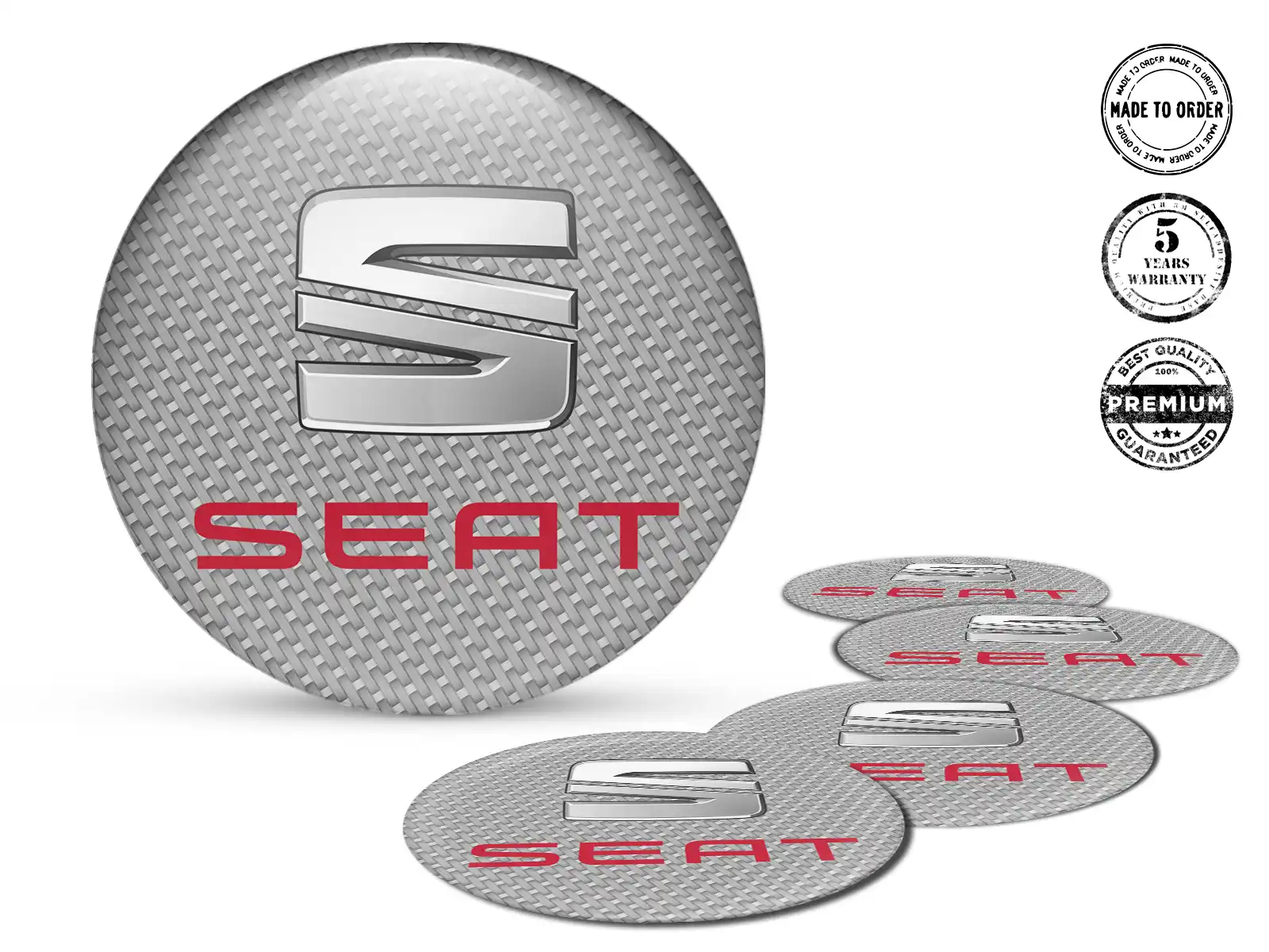 Seat Radplaketten Stil Premium-Epoxy-Aufkleber